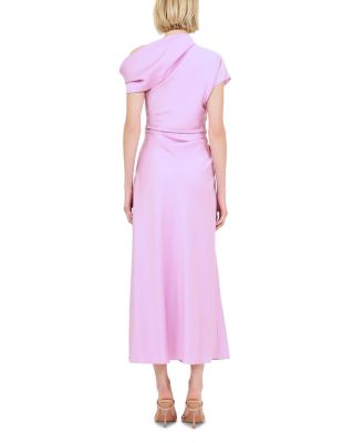 Joanna Asymmetric Shoulder Midi Dress