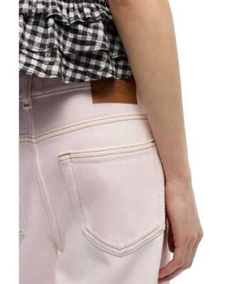 Overdyed Izey Jeans in Chalk Pink	