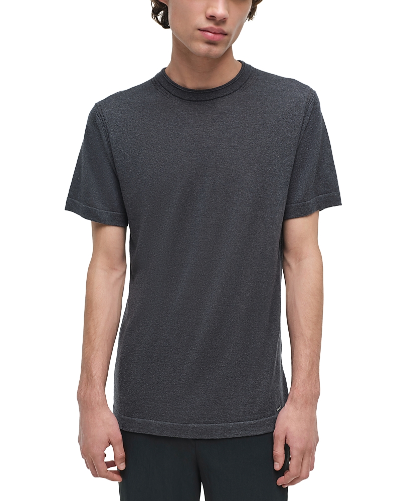 Simkhai Nathan Short Sleeve Luxury Tee In Gray