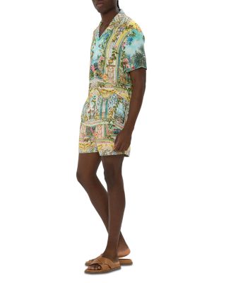 Printed Short Sleeve Camp Shirt