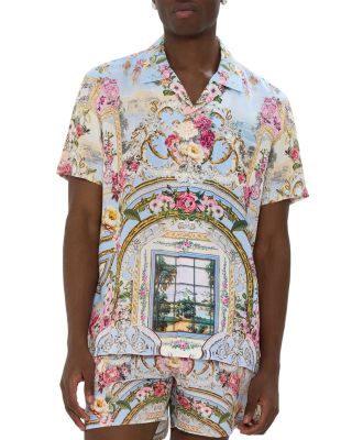 Printed Short Sleeve Camp Shirt