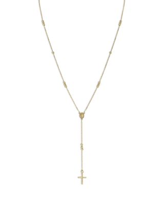 Bloomingdale's Fine Collection - Rosary Lariat Necklace in 14K Yellow Gold