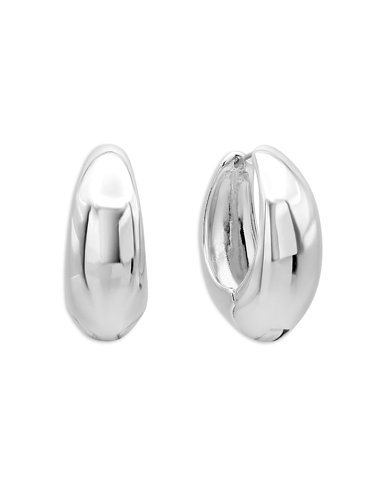 Shashi Silver-plated Cameron Hoop Earrings In Neutral
