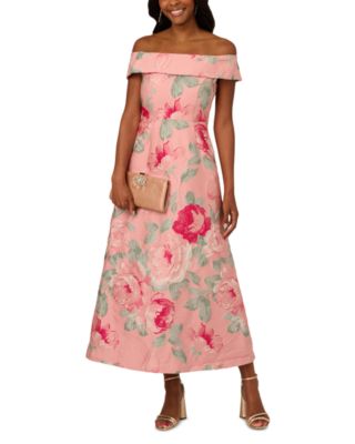 Off The Shoulder Jacquard Dress