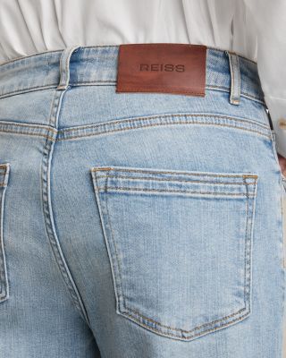 Bonnie Mid Rise Flare Jeans in Light Blue