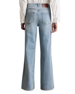 Bonnie Mid Rise Flare Jeans in Light Blue