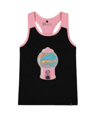 Deux par Deux - Girls' Organic Cotton Racerback Tank Top - Little Kid