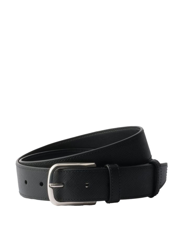 小物 PRADA Saffiano Leather buckle belt 0400021491469_BLACK?wid=600&