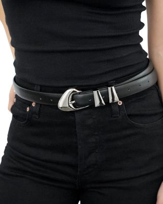 Women's Modern Western Leather Belt