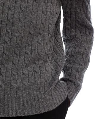 Cashmere Cable Crewneck Sweater