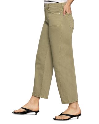 District High Rise Column Ankle Jeans in Bamboo