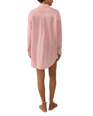 Haze Stripe Mini Shirtdress
