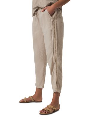 Angie Crochet Trim Cropped Pants