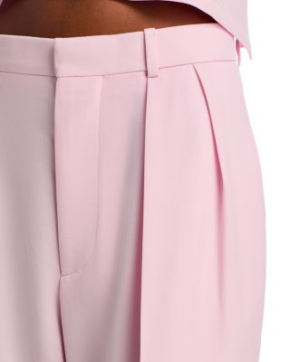 WARDROBE.NYC Double Breasted Blazer, Backless Halter Top & Low Rise Trousers