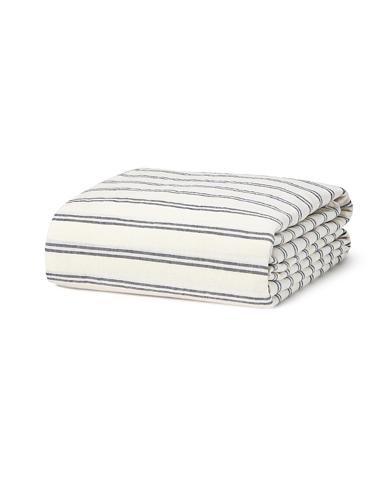 Piglet In Bed Kemptown Stripe Linen Duvet Cover, Queen