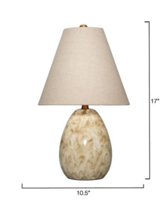  Raindrop Ceramic Table Lamp with Linen Shade