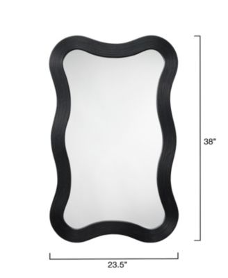 Deli Wavy Bamboo Wall Mirror