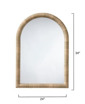  Hill Seagrass Arch Wall Mirror