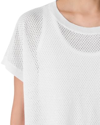 Linen & Cotton Crewneck Boxy Top