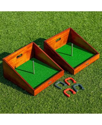 Mahogany Buckaroo Mini Horseshoes Game