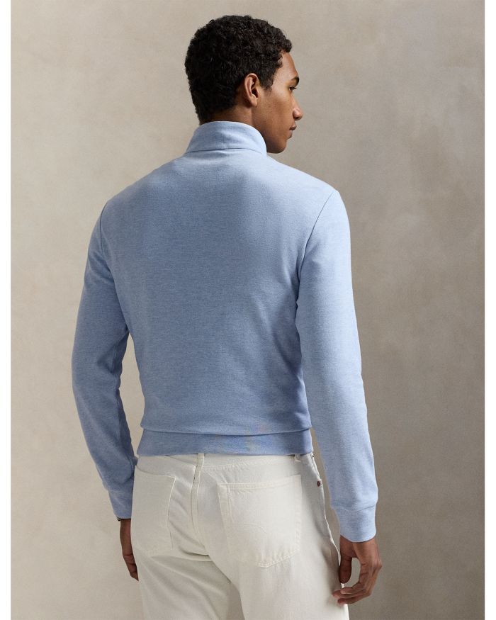 Polo Ralph Lauren Luxury Double Knit Jacquard Quarter Zip Pullover
