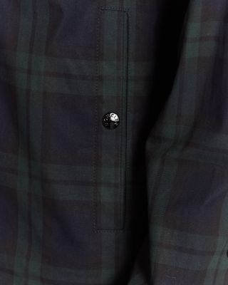 Plaid Zip Front Jacket