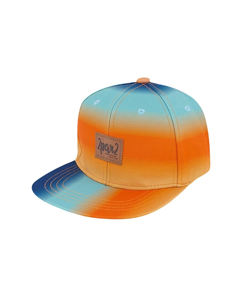Deux Par Deux Boys' Printed Cap - Big Kid In Multi