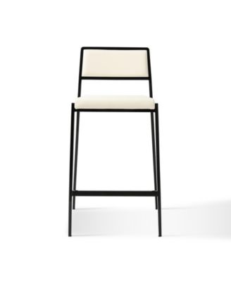 Gale Performance Faux Leather Stackable Stool, Set of 2