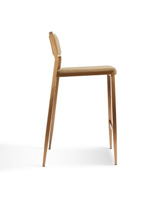 Gale Performance Faux Leather Stackable Stool, Set of 2