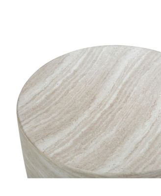  Charra Marble Indoor/Outdoor Side Table