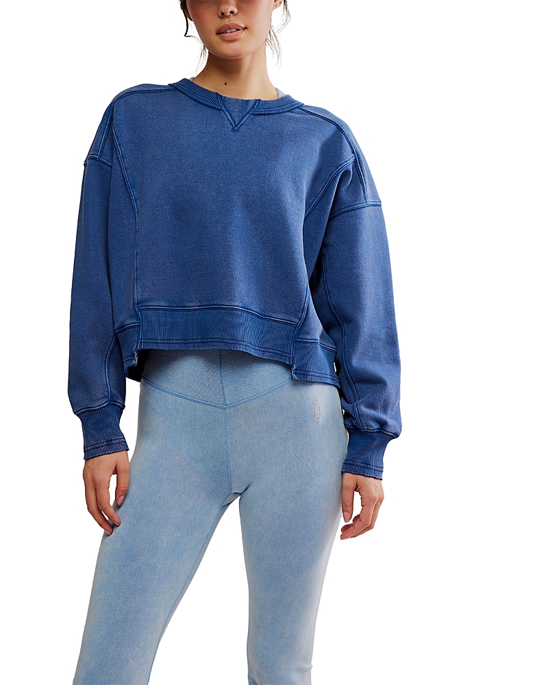 Free People Cotton Blend Intercept Pullover