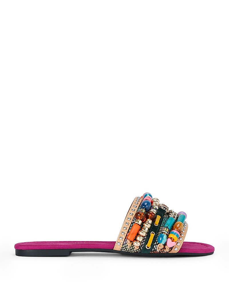 Kurt Geiger Beaded Southbank Slides In Multi