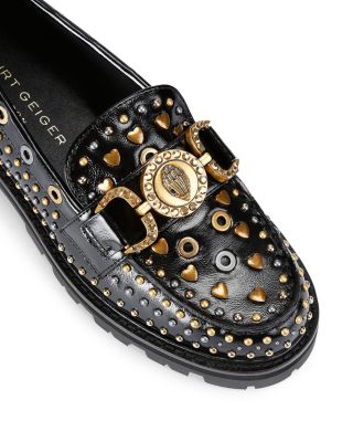 Women's Mansion Studded Loafer Flats