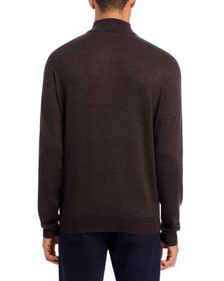 Autumn Crest Suede Trim Quarter Zip Sweater