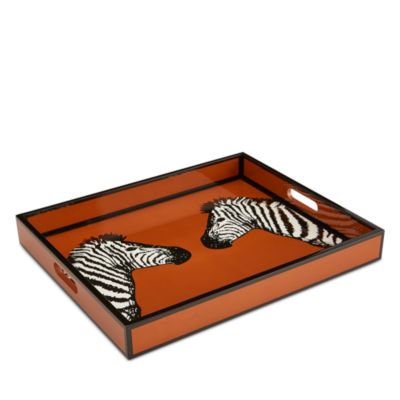 Zebra Lacquer Tray