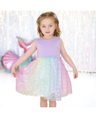 Girls' Rainbow Mermaid Tank Tutu Dress - Little Kid, Big Kid