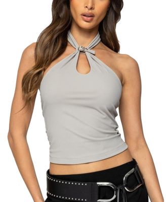 Alizee Belt Detail Halter Top