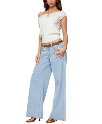 Stassie Studded Low Rise Jeans