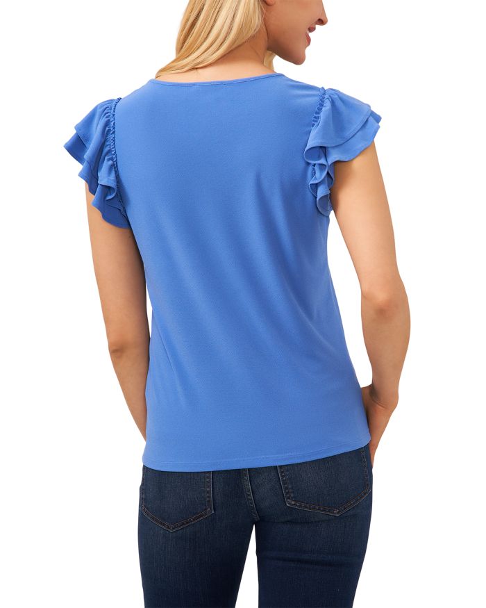 Ruffled Sleeve Top