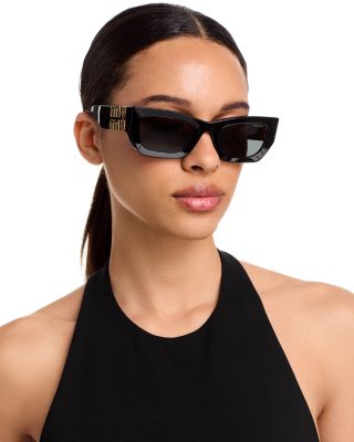 MU Rectangle Sunglasses, 53mm