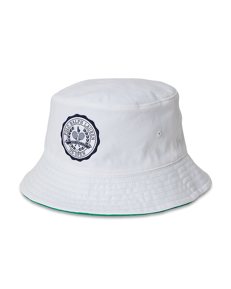 Polo Ralph Lauren Unisex Us Open Reversible Bucket Hat In White