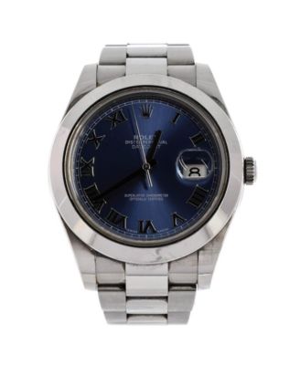 Pre-Owned Rolex - Oyster Perpetual Datejust II Automatic Watch in Stainless Steel 41mm