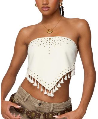 Edikted - Stud & Tassel Handkerchief Top