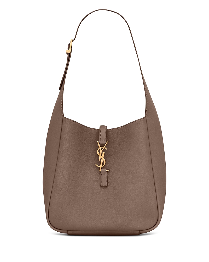 Saint Laurent Le 5 A 7 Supple Small Shoulder Hobo Bag in Grained Leather · OS