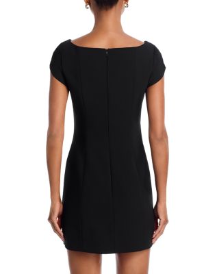 Azra Twill Cap Sleeve Mini Dress