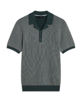 Gregry Textured Knit Polo Shirt
