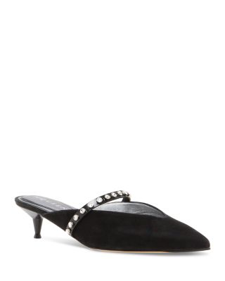 Women's Leather Mule Pumps