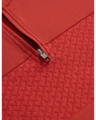 Simonea Textured Panel Half Zip Sweatshirt