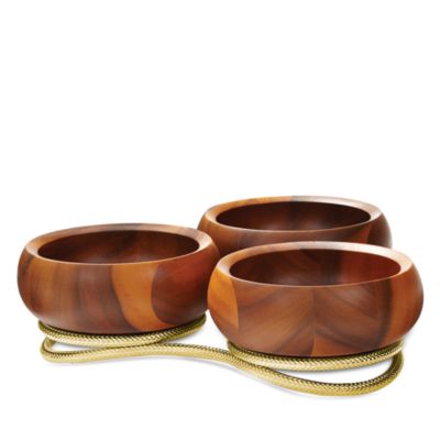 Nambé - Braid Gold Condiment Server