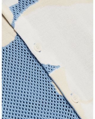 Gillspi Floral Graphic Pointelle Knit Shirt